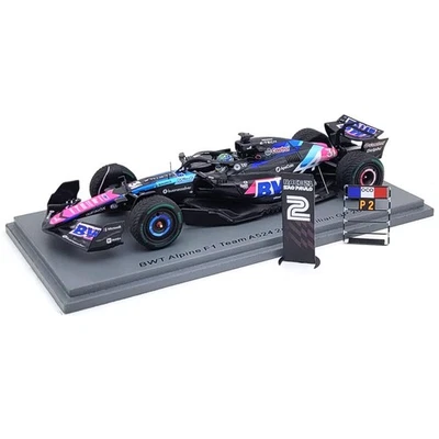 2024 Esteban Ocon BWT Alpine F1 Team A524 GP del Brasile - 1/43 Spark Models - Immagine 1 di 3