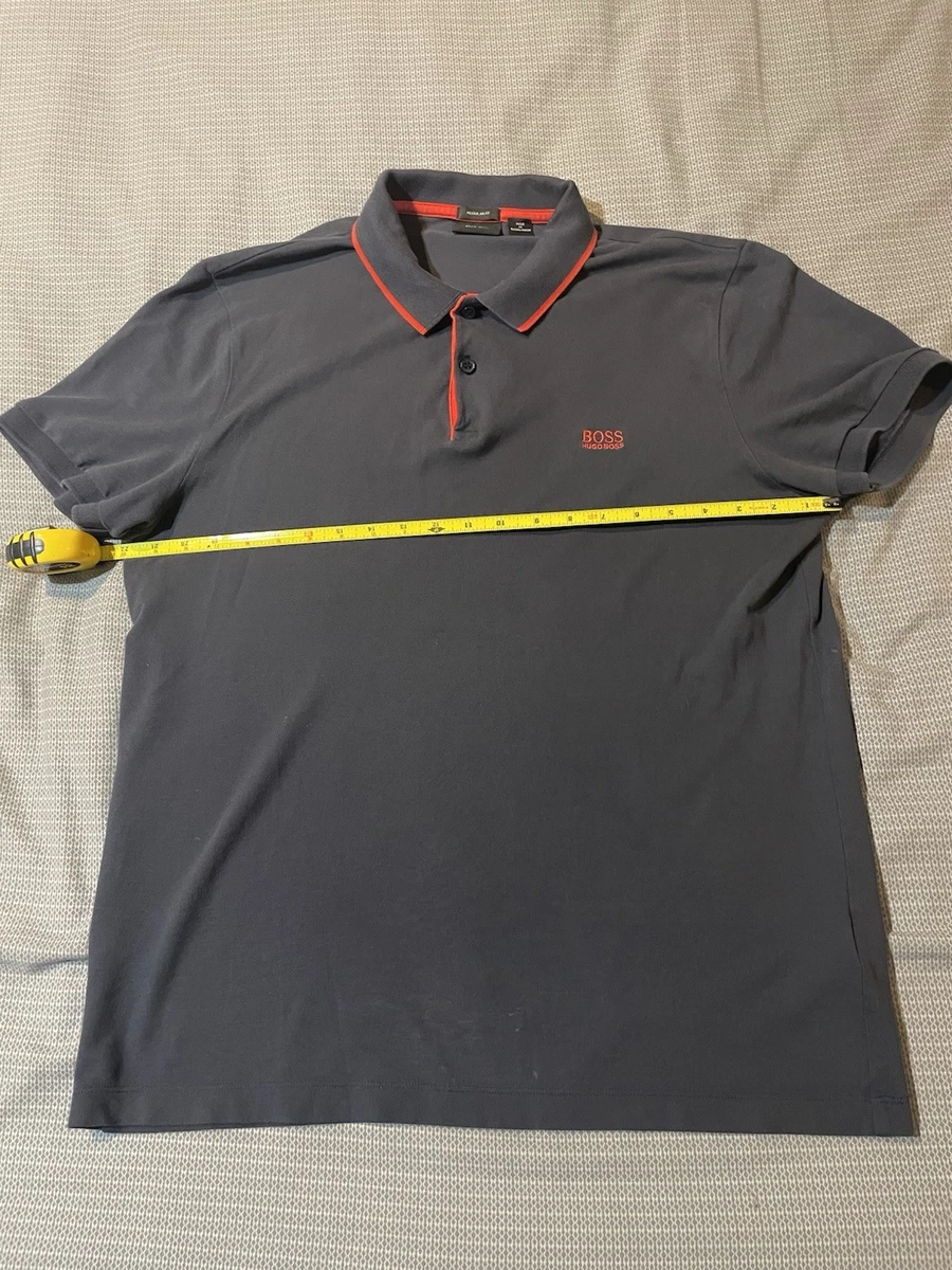 Camiseta BOSS Masculina - Algodão Com Logo Pequeno No Peito, Cinza-acastanhado, Tamanho XGG