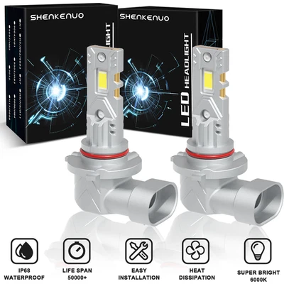 2X 9005 HB3 LED Headlight Globes Bulbs 6000K Fit Jeep Grand Cherokee 2011-2018 - image 1 of 4