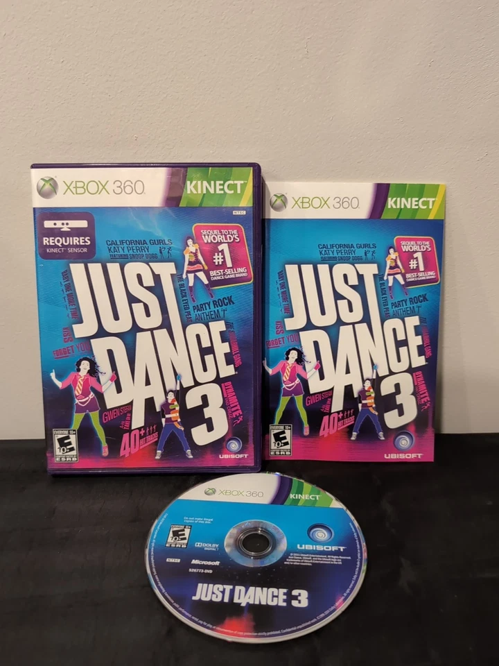 Just Dance 3 CIB W/ Manual - Xbox 360 - Image 1 of 1