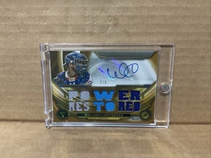 Topps Triple Threads 2019 autógrafo reliquias oro Willson Contreras automático/9 - Imagen 1 de 6