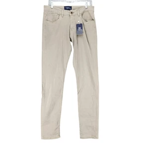 Jeans American Heritage uomo 32x34 marrone elasticizzato vita media vestibilità moderna *nuovo con etichette* - Foto 1 di 14