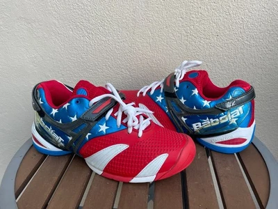Zapatillas Tenis Patrióticas Babolat ANDY RODDICK Propulse 3 Talla 10 US Open Olympics Foto 1 de 4