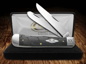 Case xx Trapper Knife Tortoise Shell Gray Bone 1/500 Stainless Pocket Knives - Picture 1 of 4