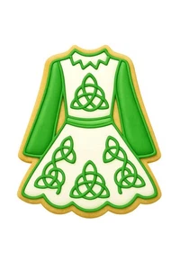 Traditional Irish Dress Cookie Cutter Style 1 - 4x3" Party Baking Set - Picture 1 of 8
