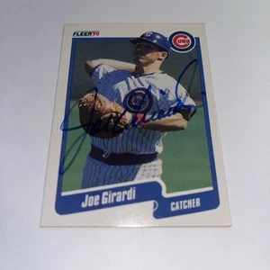 Joe Girardi Chicago Cubs Signed 1990 Fleer Card - Picture 1 of 1
