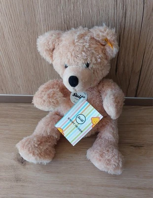 Teddy Fynn Steiff Kuscheltier mit blauem Koffer NEU Geschenk Baby - Bild 1 von 4