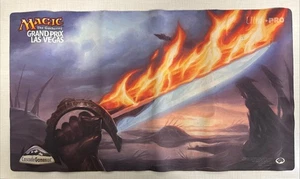 Magic the Gathering MTG Playmat Grand Prix Las Vegas Sword of Fire Ice 2013 - Picture 1 of 3