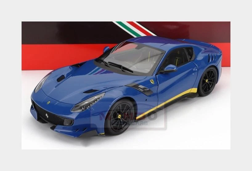 1 18 BBR Ferrari F-12 Tdf 2015 Azzurro Dino Blue Yellow BBR182100A2