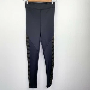 Koral Leggings Damen klein schwarz Chamäleon hoher Bund Metallic Scuba Kompression  - Bild 1 von 8