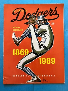Los Angeles Dodgers 1969 World Series Score Card Programm Scored! Neuwertig sonst - Bild 1 von 3