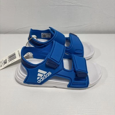Adidas AltaSwim C Kids Size 10K Blue Rush/Dark Water Hook & Loop Sandals NEW - Image 1 of 4