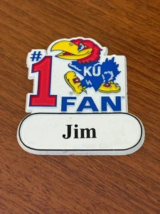 Kansas Jayhawks #1 Fan - Personalized "Jim" - Magnet - Picture 1 of 1