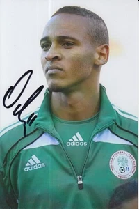 NIGERIA HANDSIGNIERTES PETER ODEMWINGIE 6X4 FOTO.  - Bild 1 von 1