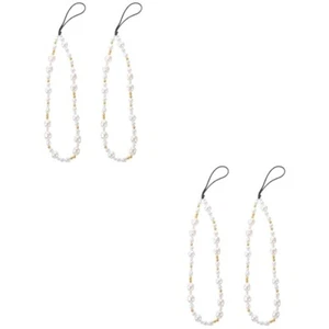  2 PCS Handy Kette Telefon Charms Ästhetisch Telefonanhänger Perlen - Zdjęcie 1 z 12