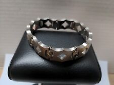 The Maderna Men's Designer Titanium Bracelet by Forza Tesori New  8 1/4"