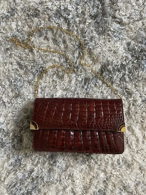 Red Crocodile Purse - Image 1 of 4