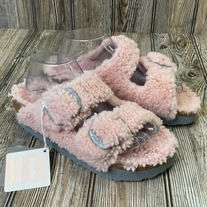 Birkenstock Arizona Big Buckle Shearling Sandals Womens 40 EU L9 US Papillio - Picture 1 of 14