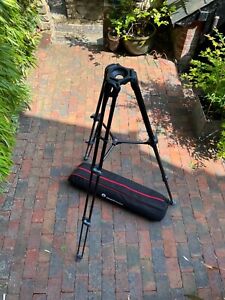 Manfrotto MVT502AM Video Tripod Legs only. Excellent Condition Bag & Box