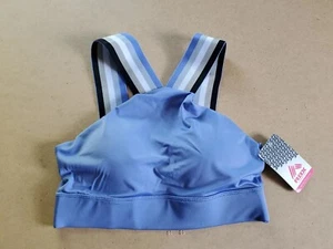 RBX Intimates Blue Sports Active Padded Bra Size Large Wide Stretch Straps W315 - Picture 1 of 11