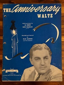 The Anniversary Waltz Sheet Music Al Dublin Dave Franklin Mayfair Music Crp 1941 - Picture 1 of 3