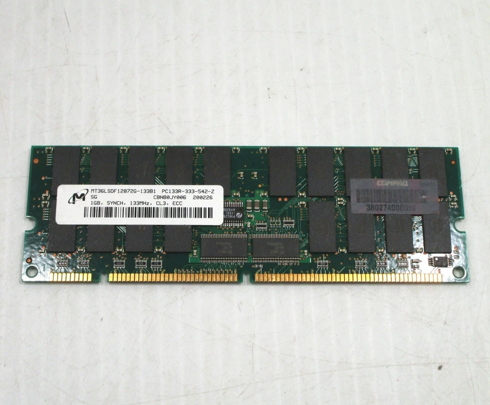 MICRON 1GB SDRAM DDR1 133MHz PC133 Memory (RAM)  - Image 1 of 1