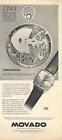 1962 Movado Watch PRINT AD feat:1783 perpetual Breguet  Tomorrows Kingmatic "S"