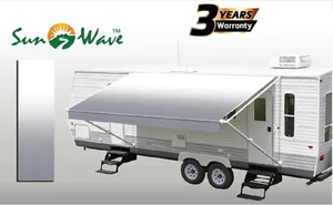 SunWave RV Awning Replacement Fabric 15' (Actual Width 14'2") Grey Fade - Bild 1 von 8
