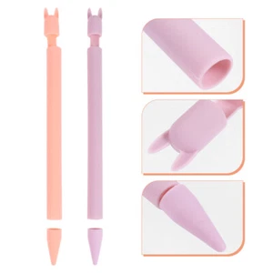 2 PCS Federmäppchen Silikonhülle Für Eingabestift Stifttasche - Zdjęcie 1 z 12