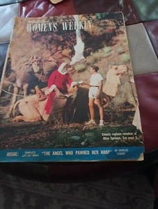 WOMEN'S WEEKLY MAGAZINE 1953,THE QUEEN, KEN ROSEWALL,LEWIS HOAD, ARNOTTS 1954  - Picture 1 of 21