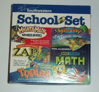 Southwestern School Set Spongebob Squarepants home school math typing CDROM - Image 1 of 3