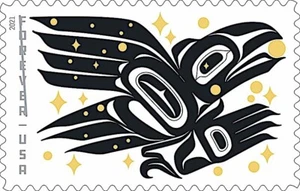 20 postfrische Briefmarken RABENGESCHICHTE: Rico Worl Pazifik Nordwesten Indianer Formularlinie - Bild 1 von 2