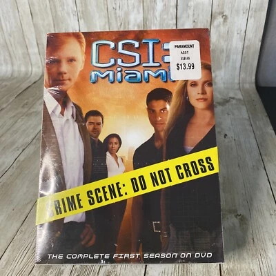 CSI: Miami - The Complete First Season (DVD, 2004, 7-Disc Set) New Sealed - Image 1 of 3
