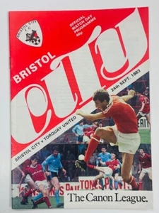 1983/84 BRISTOL CITY V TORQUAY UNITED 24-09-1983 DIVISION 4 - Picture 1 of 1