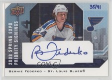 2008 Upper Deck Spring Expo Priority Signings /41 Bernie Federko #PS-BF Auto HOF