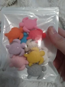 8 Pcs Silicone Turtles For Pen Beads - Picture 1 of 1