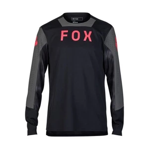 Fox Racing MTB Defend Mens Taunt Long Sleeve Jerseys-Black-X-Large - Picture 1 of 2