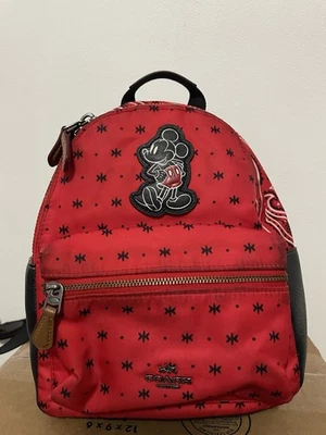 Mini Mochila Coach X Disney Paisley Prairie Bandana Mochila Foto 1 de 4