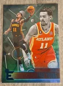2022-23 Chronicles Essentials Trae Young Teal Parallel + Base #233 Atlanta Hawks - Picture 1 of 4