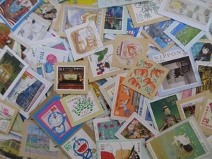 JAPAN STAMPS ( COMMEMO,PREFECTURAL,GREETING & ETC ) USED ON PAPER 250g - Picture 1 of 3