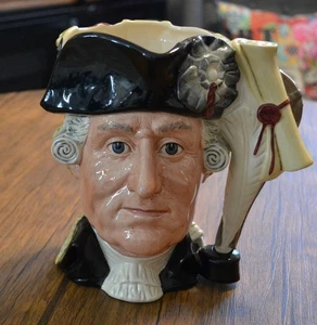 Vintage Royal Doulton "George III/George Washington" D.6749, brocca Toby, 272/9.500 - Foto 1 di 14