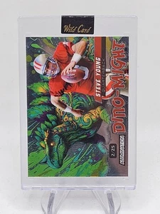 Steve Young #2/25 Silver 2024 Wild Card Dino-Might  - Picture 1 of 3
