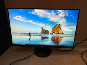 AOC U2790VQ 27" 4K 3840x2160 UHD IPS Frameless Monitor w/Stand Working VGC - Picture 1 of 3