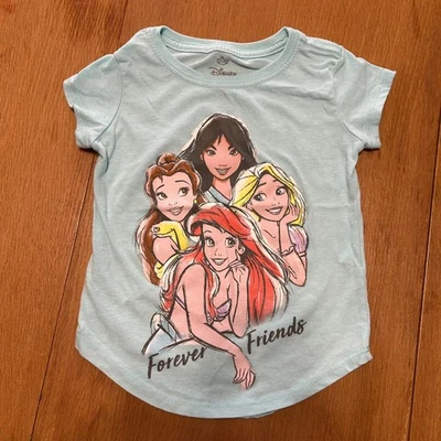 Disney Princess Forever Friends T Shirt Girls Extra Small XS - Image 1 of 3