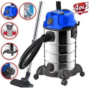 DMS Staubsauger 2300W Nass Trocken Industriestaubsauger 30L industriesauger Blau - Bild 1 von 4