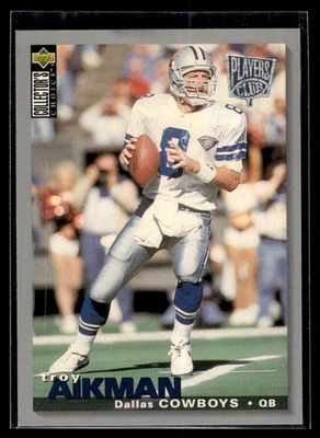 1995 Collector's Choice Players Club Troy Aikman Dallas Cowboys #66 - Image 1 of 2