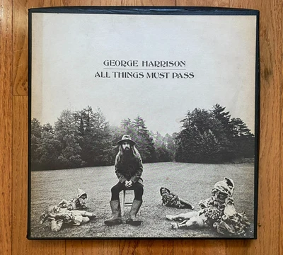 George Harrison - All Things Must Pass 3-LP Apple Records 1970 Press w/ Poster - Image 1 of 4