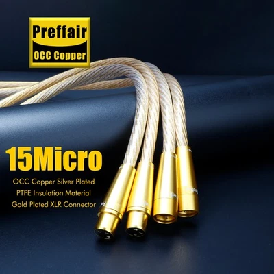 Preffair 8Core XLR Cable OCC Silver Gold Plated Pro Studio Zero Noise Balanced​ - Image 1 of 4