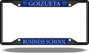 Emory Goizueta Business School Black License Plate Frame - Picture 1 of 1