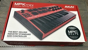 Akai MPK Mini MIDI Controller Keyboard Special Edition Red EXCELLENT CONDITION - Picture 1 of 7